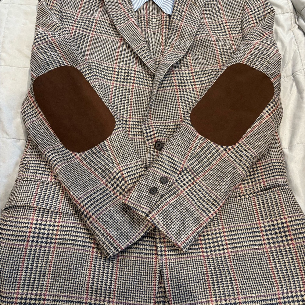 Brooks Brothers Checkered- E.Thomas Madison Fit 48L
